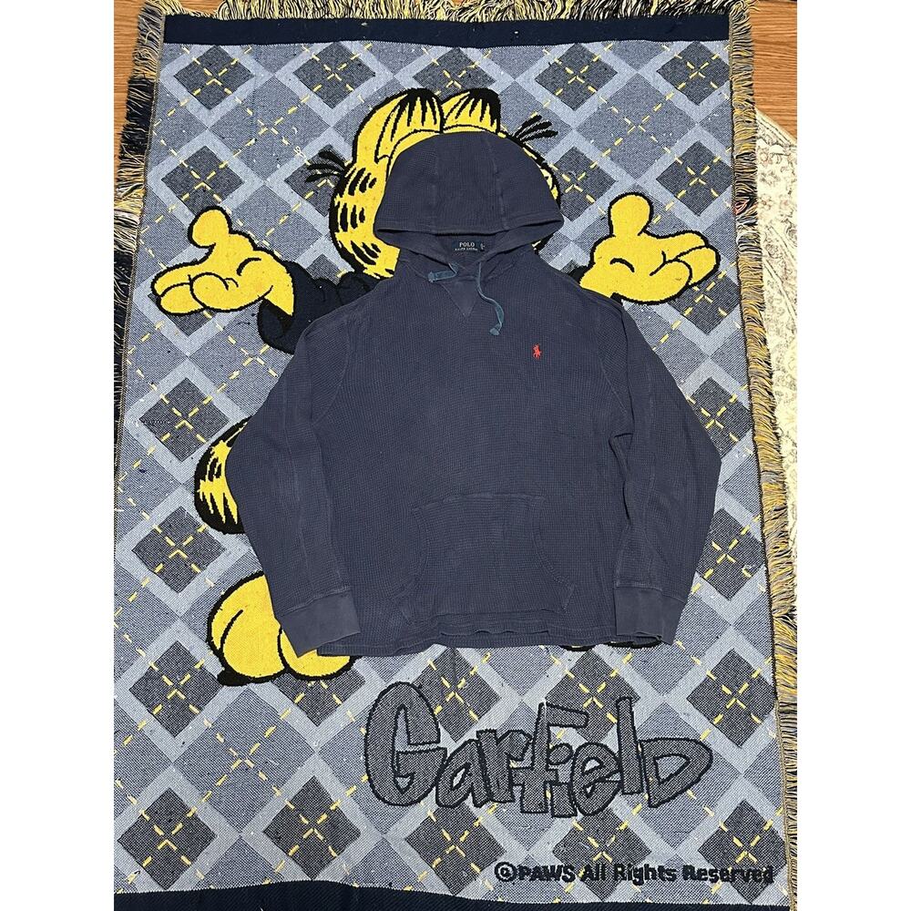 Vintage Polo Ralph-Lauren Waffle Knt Hoodie